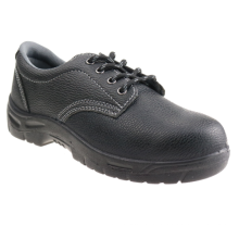 China Black Cow Leather Safety Shoes Anti-smashing Anti-poercing Safety Working Shoes